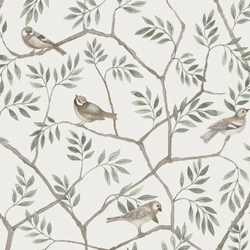 Brewster/ASP 2948-27015 Crossbill Off-White Branches Wallpaper
