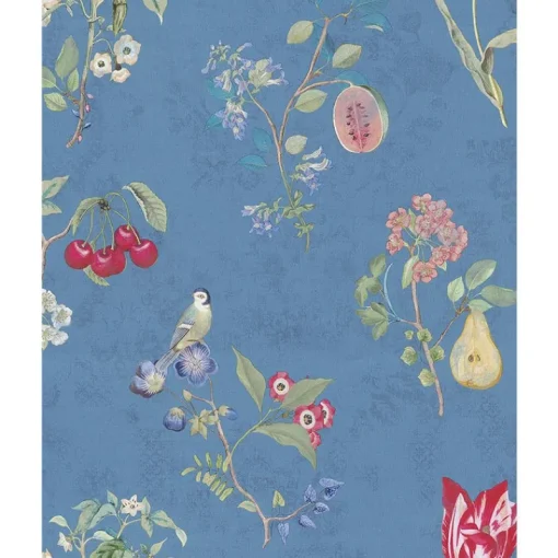 Brewster 375025 Danique Sky Blue Garden Wallpaper