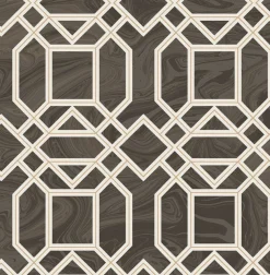 Brewster/ASP 2763-24221 Daphne Brown Trellis Wallpaper