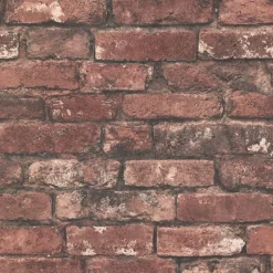 Brewster/ASP 2922-21258 Debs Red Exposed Brick Wallpaper