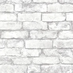 Brewster/ASP 2922-21261 Debs White Exposed Brick Wallpaper