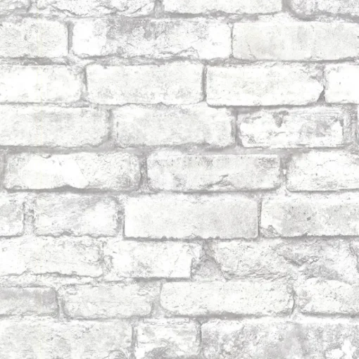 Brewster/ASP 2922-21261 Debs White Exposed Brick Wallpaper