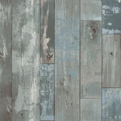 Brewster/ASP 2540-24053 Deena Blue Distressed Wood Wallpaper