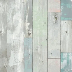Brewster/ASP 2540-20416 Deena Turquoise Distressed Wood Wallpaper