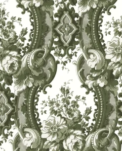 Brewster/ASP 2763-24215 Dreamer Green Damask Wallpaper