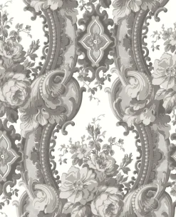 Brewster/ASP 2763-24217 Dreamer Grey Damask Wallpaper
