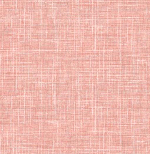 Brewster/ASP 4081-26355 Emerson Coral Faux Linen Wallpaper