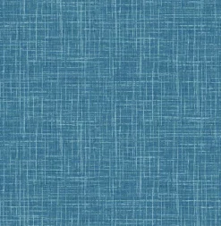 Brewster/ASP 4081-26351 Emerson Teal Faux Linen Wallpaper
