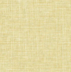 Brewster/ASP 4081-26356 Emerson Yellow Faux Linen Wallpaper