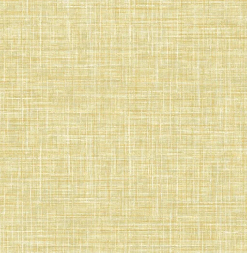 Brewster/ASP 4081-26356 Emerson Yellow Faux Linen Wallpaper