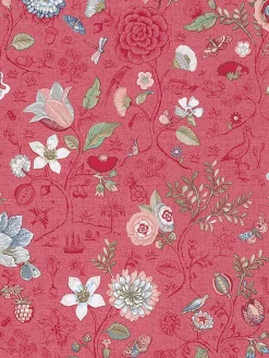 Brewster 375004 Espen Red Floral Wallpaper