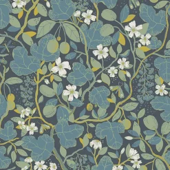 Brewster/ASP 2932-65122 Ewald Blue Garden Vines Wallpaper