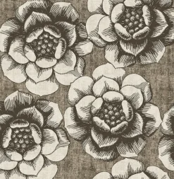 Brewster/ASP 2763-24239 Fanciful Brown Floral Wallpaper