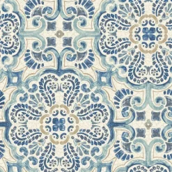 Brewster/ASP 2540-24046 Florentine Blue Tile Wallpaper