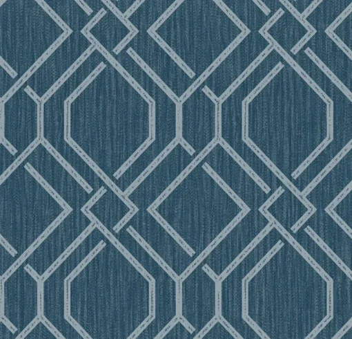 Brewster 4025-82512 Frege Blue Trellis Wallpaper