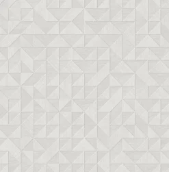 Brewster 2896-25325 Gallerie Light Grey Triangle Geometric Wallpaper
