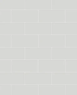 Brewster 2767-23752 Galley Light Grey Subway Tile Wallpaper