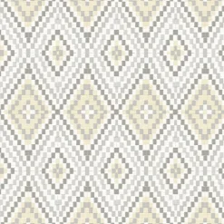 Brewster 3118-12711 Ganado Beige Geometric Ikat Wallpaper