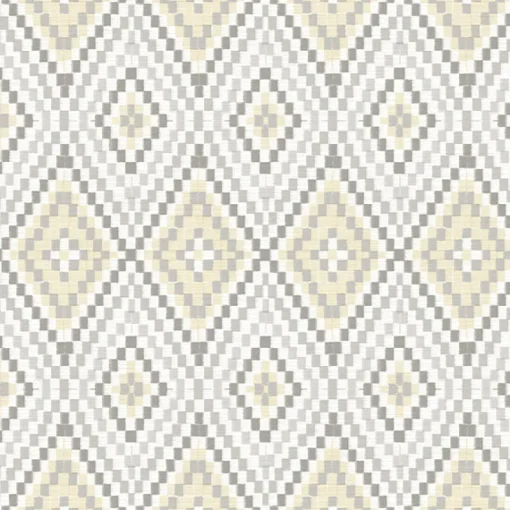 Brewster 3118-12711 Ganado Beige Geometric Ikat Wallpaper