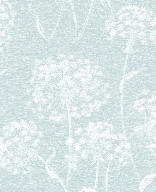 Brewster 2814-24576 Garvey Light Blue Dandelion Wallpaper