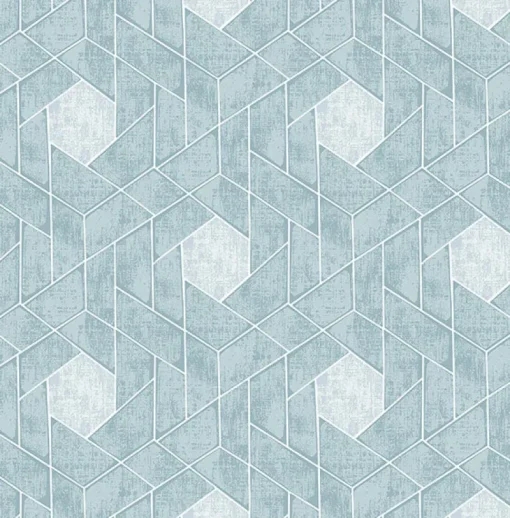 Brewster/ASP 2964-25904 Granada Aqua Geometric Wallpaper