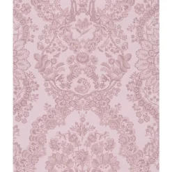 Brewster 375043 Grillig Light Pink Damask Wallpaper