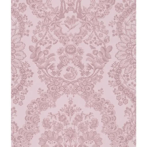 Brewster 375043 Grillig Light Pink Damask Wallpaper