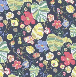 Brewster/ASP 2903-25809 Gwyneth Navy Floral Wallpaper