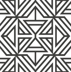 Brewster/ASP 2902-25553 Helios Black Geometric Wallpaper