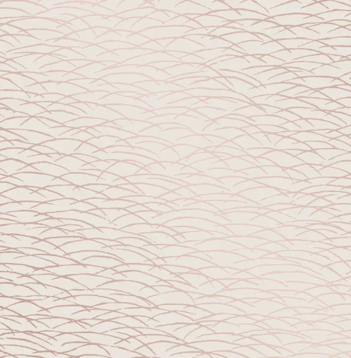 Brewster/ASP 2889-25244 Hono Rose Gold Abstract Wave Wallpaper