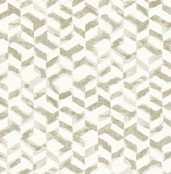 Brewster/ASP 2902-25500 Instep Champagne Abstract Geometric Wallpaper