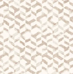 Brewster/ASP 2902-25503 Instep Rose Gold Abstract Geometric Wallpaper