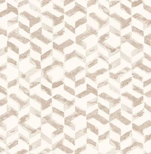 Brewster/ASP 2902-25503 Instep Rose Gold Abstract Geometric Wallpaper