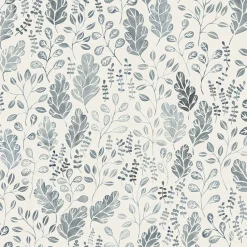 Brewster/ASP 2948-27013 Isha Blue Leaf Wallpaper