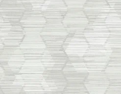Brewster/ASP 2949-60506 Jabari Light Grey Geometric Faux Grasscloth Wallpaper