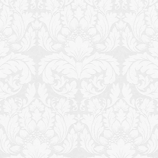 Brewster 4000-95135-1 Jan White Damask Paintable Wallpaper