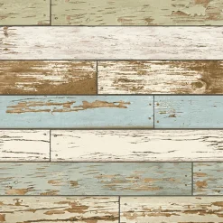 Brewster 2904-22302 Juda Green Scrap Wood Wallpaper