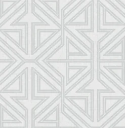 Brewster/ASP 2975-26227 Kachel Grey Geometric Wallpaper