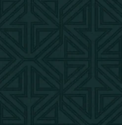 Brewster/ASP 2975-26228 Kachel Teal Geometric Wallpaper