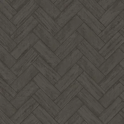 Brewster 3123-10110 Kaliko Dark Grey Wood Herringbone Wallpaper