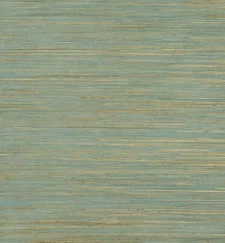 Brewster/ASP 2972-86125 Kira Turquoise Hemp Grasscloth Wallpaper