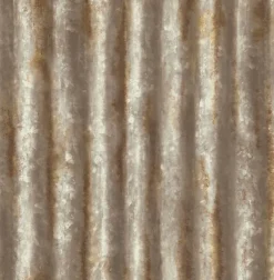 Brewster/ASP 2922-22334 Kirkland Rust Corrugated Metal Wallpaper