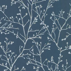 Brewster/ASP 4019-86455 Koura Sapphire Budding Branches Wallpaper