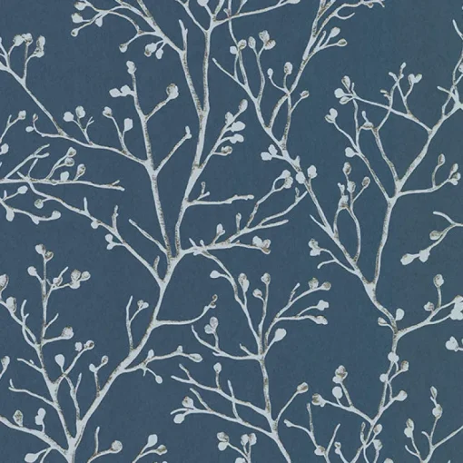 Brewster/ASP 4019-86455 Koura Sapphire Budding Branches Wallpaper