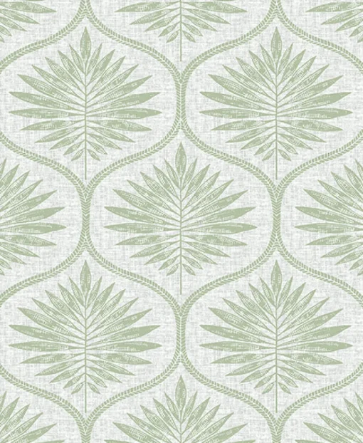 Brewster/ASP 2861-25719 Laurel Light Green Ogee Wallpaper