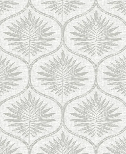 Brewster/ASP 2861-25720 Laurel Light Grey Ogee Wallpaper