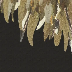 Brewster 307408 Left Fancy Feather Black Wall Mural