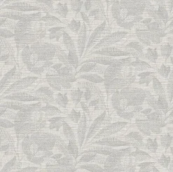 Brewster/ASP 2971-86152 Lei Silver Etched Leaves Wallpaper
