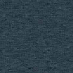 Brewster/ASP 2971-86181 Lela Navy Faux Linen Wallpaper