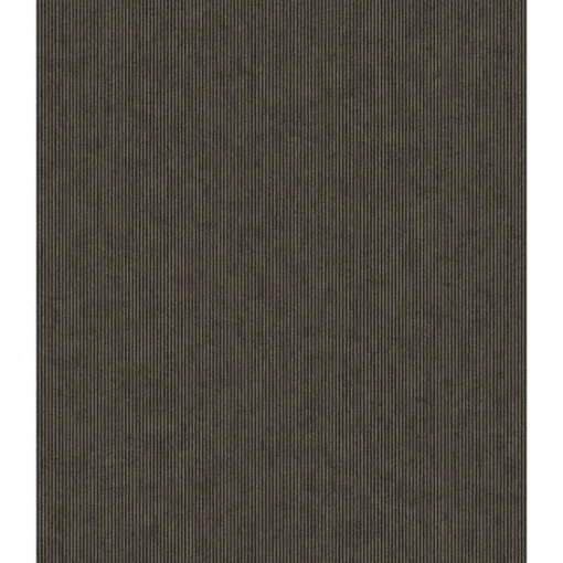 Brewster 307323 Leonardo Charcoal Flock Stripe Wallpaper